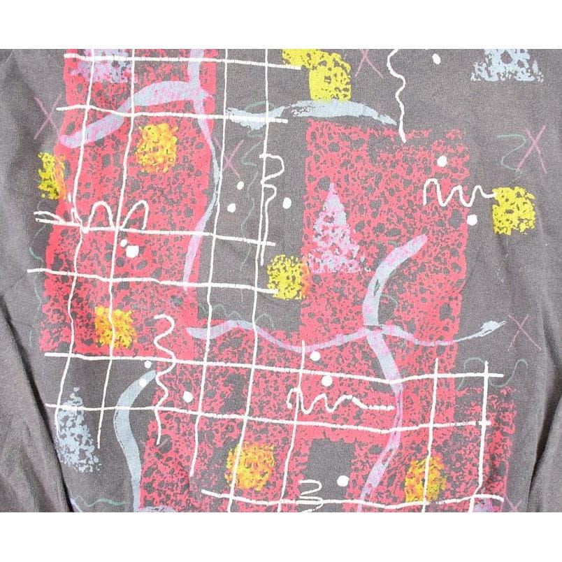 Vintage 1984 A Company Of Friends Abstract Graphic Print Crewneck Sweatshirt Mens S from propervintagecanada