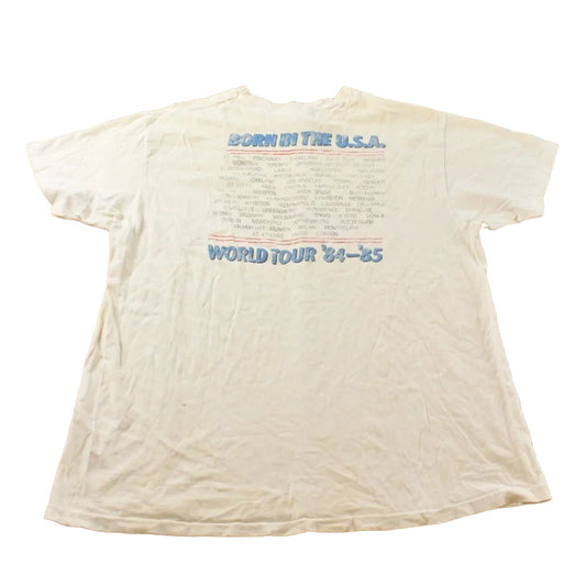 Vintage 1984 Bruce Springsteen Born In The USA Band Concert T-shirt Mens XL from propervintagecanada