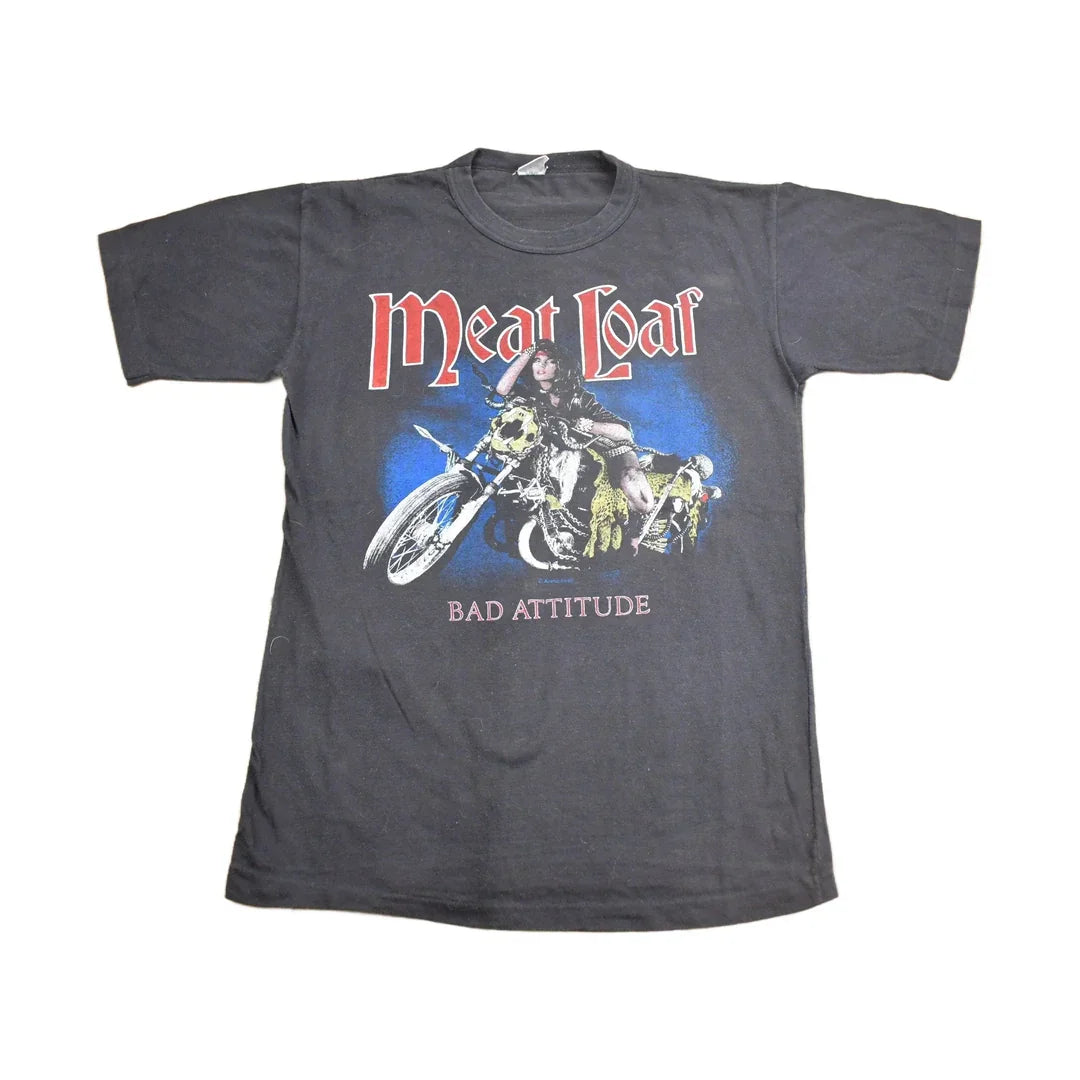Vintage 1984 Meatloaf Bad Attitude T-Shirt Men's Small from propervintagecanada