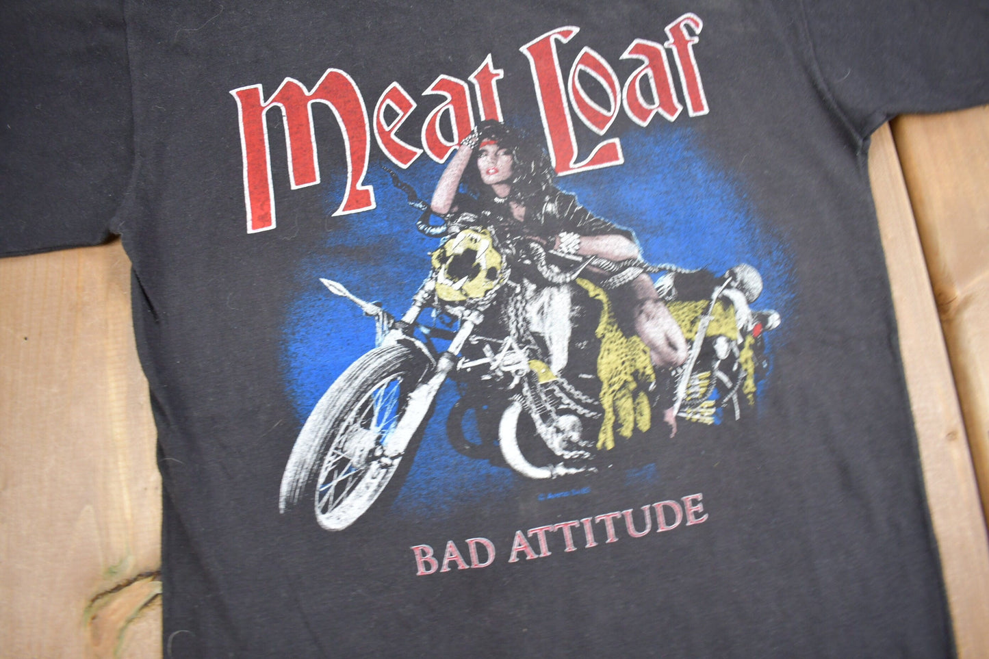 Vintage 1984 Meatloaf Bad Attitude T-Shirt Men's Small from propervintagecanada