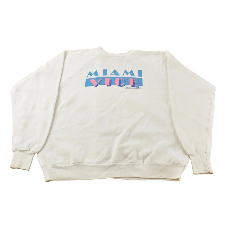Vintage 1984 Miami Vice Graphic Crewneck Sweatshirt Men's M from propervintagecanada