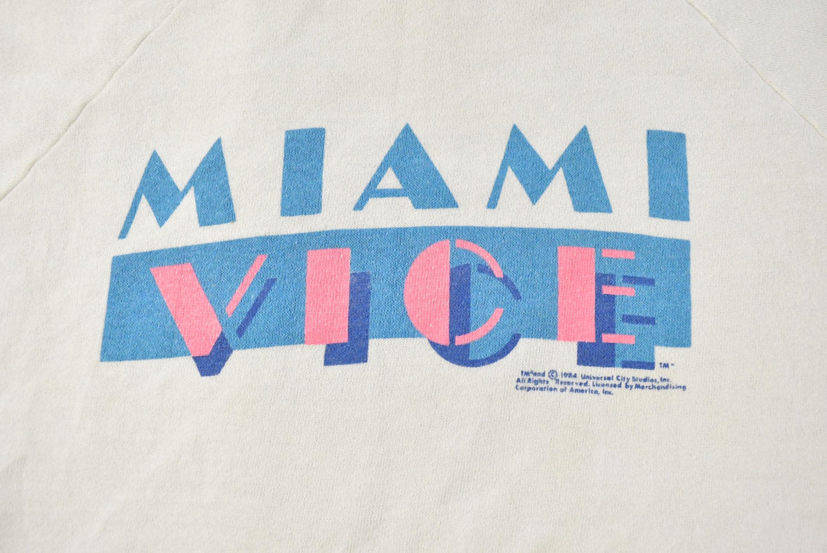 Vintage 1984 Miami Vice Graphic Crewneck Sweatshirt Men's M from propervintagecanada