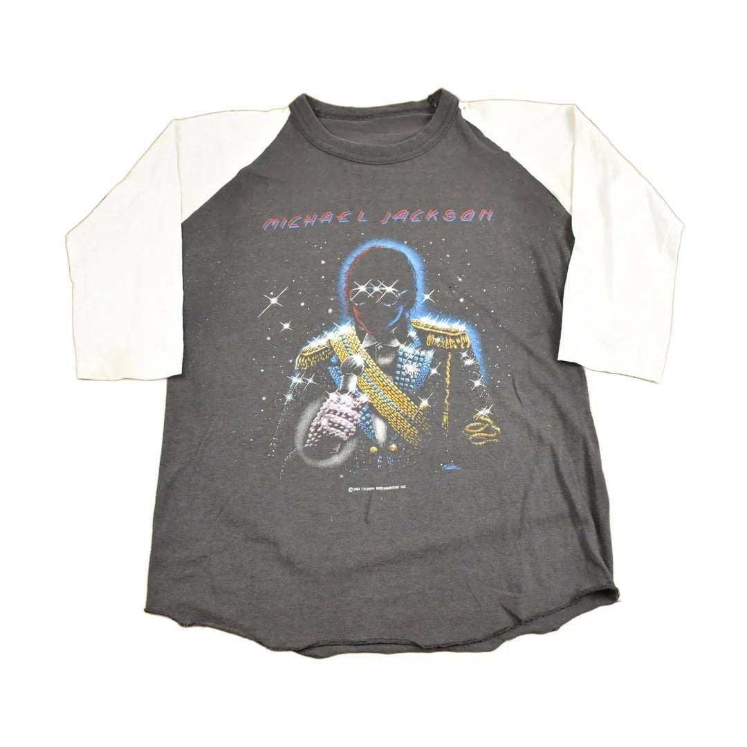 Vintage 1984 Michael Jackson Victory Tour T-shirt Men's Small from propervintagecanada