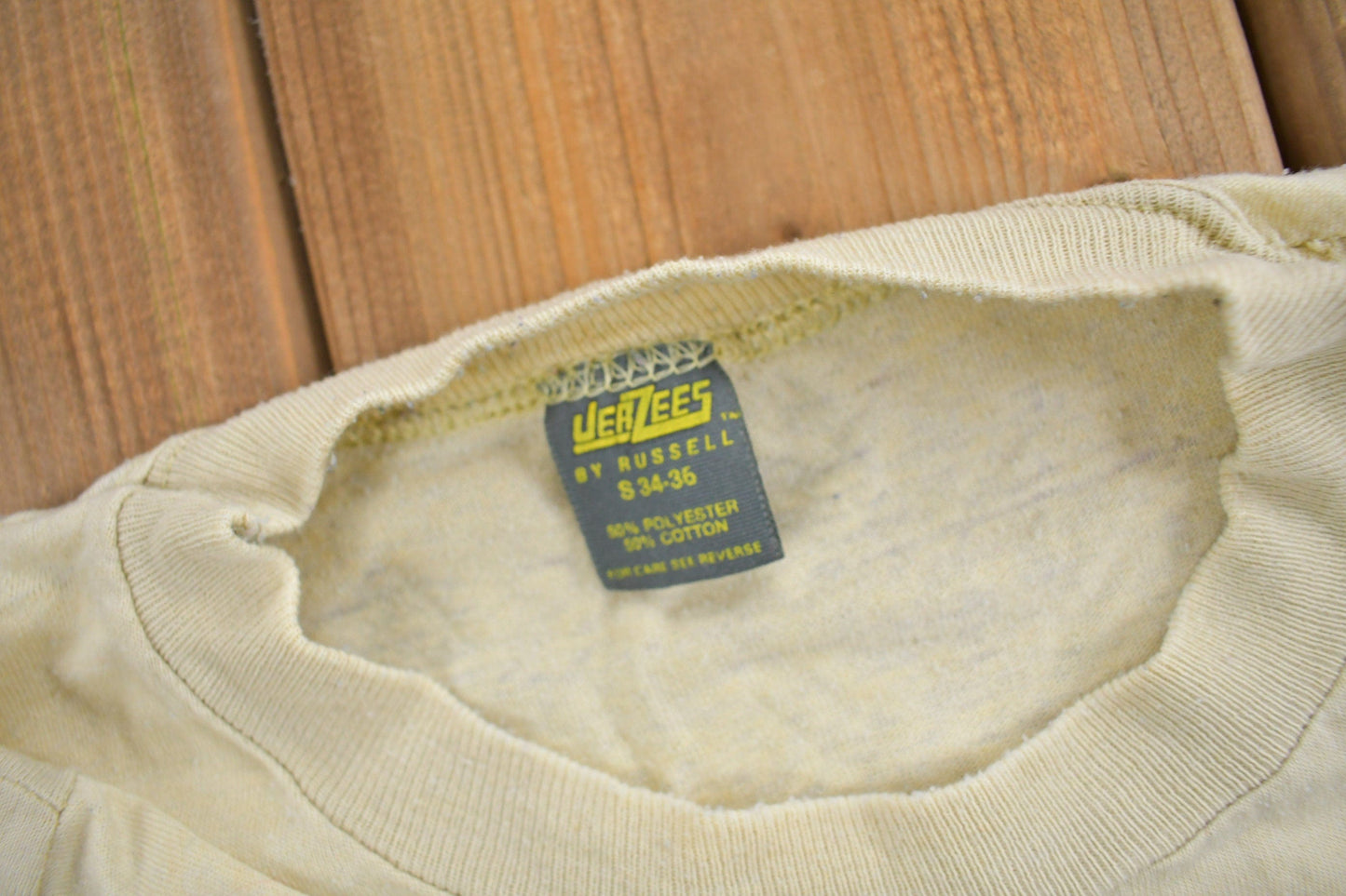Vintage 1985 Fishing Theme Graphic T-Shirt Men's S from propervintagecanada