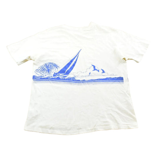 Vintage 1985 Florida Sailing Souvenir T Shirt Men's L from propervintagecanada