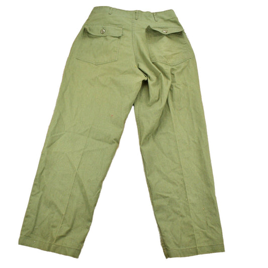 Vintage 1985 Military OG 507 Army Pants Size 32 x 28 from propervintagecanada