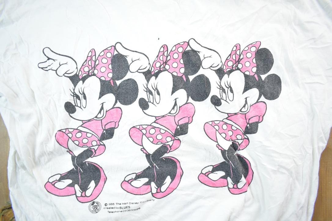 Vintage 1985 Minnie Mouse Reversible Disney Crewneck Men's Small from propervintagecanada