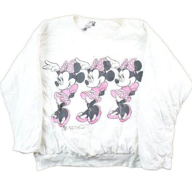 Vintage 1985 Minnie Mouse Reversible Disney Crewneck Men's Small from propervintagecanada