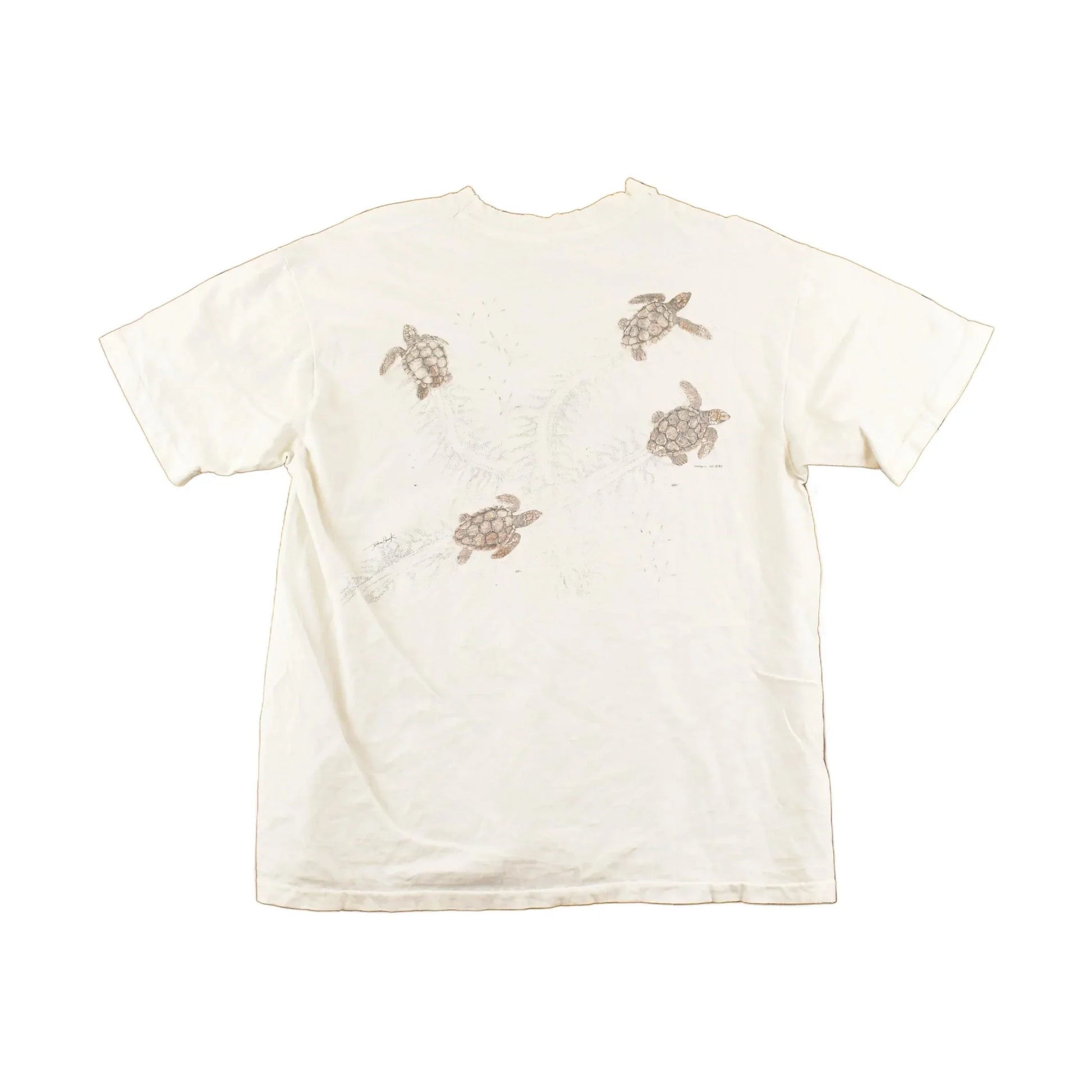 Vintage 1985 The Waterhouse Inc Sea Turtles FAB Souvenir Travel T-Shirt Men's M from propervintagecanada
