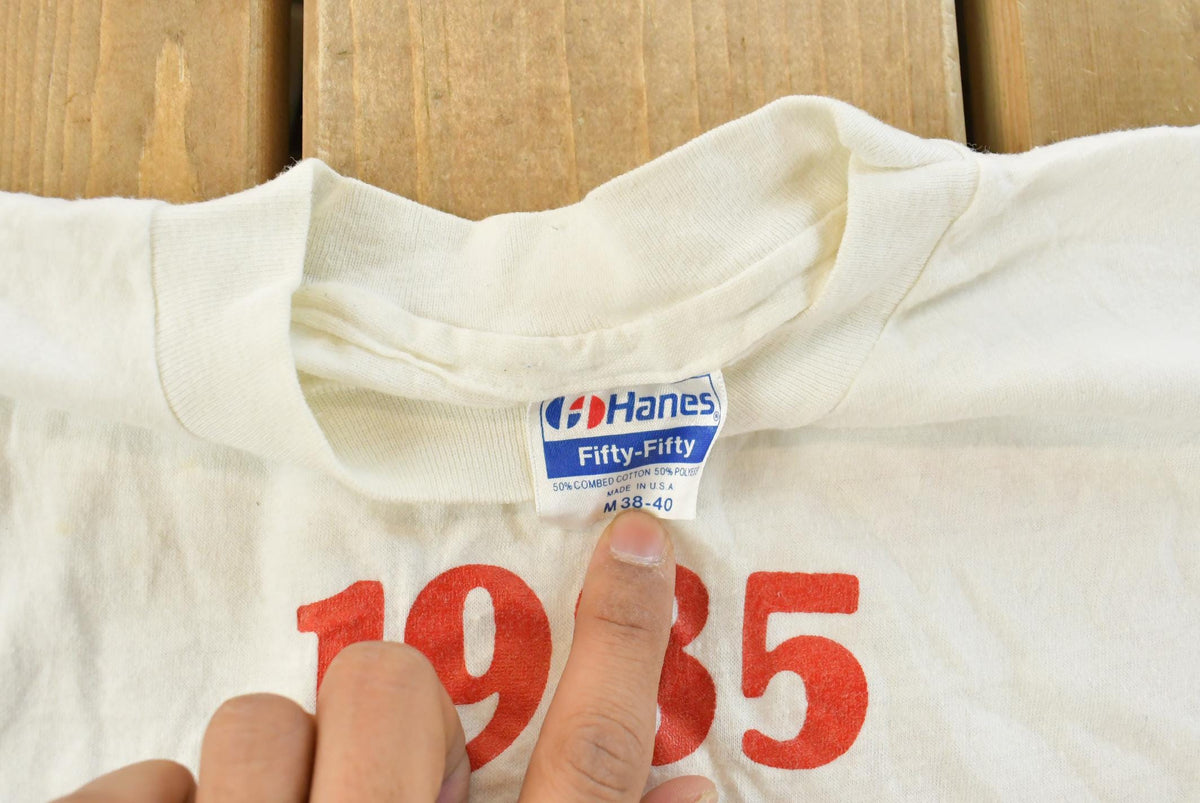 Vintage 1985 United Run Graphic Souvenir T-Shirt Men's S from propervintagecanada