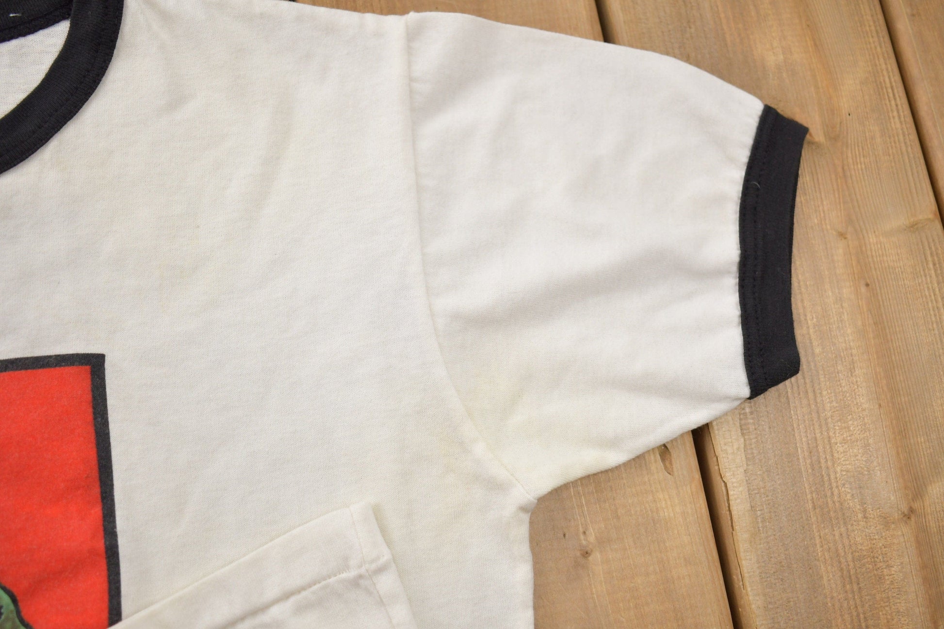 Vintage 1985 University of New Brunswick Collegiate Ringer T-Shirt Men's S from propervintagecanada