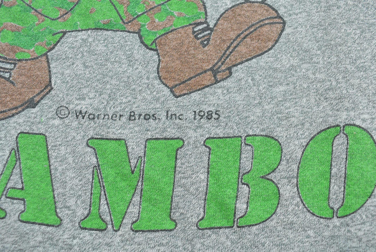 Vintage 1985 Wambo Elmer Fudd Looney Tunes T-Shirt Mens S from propervintagecanada