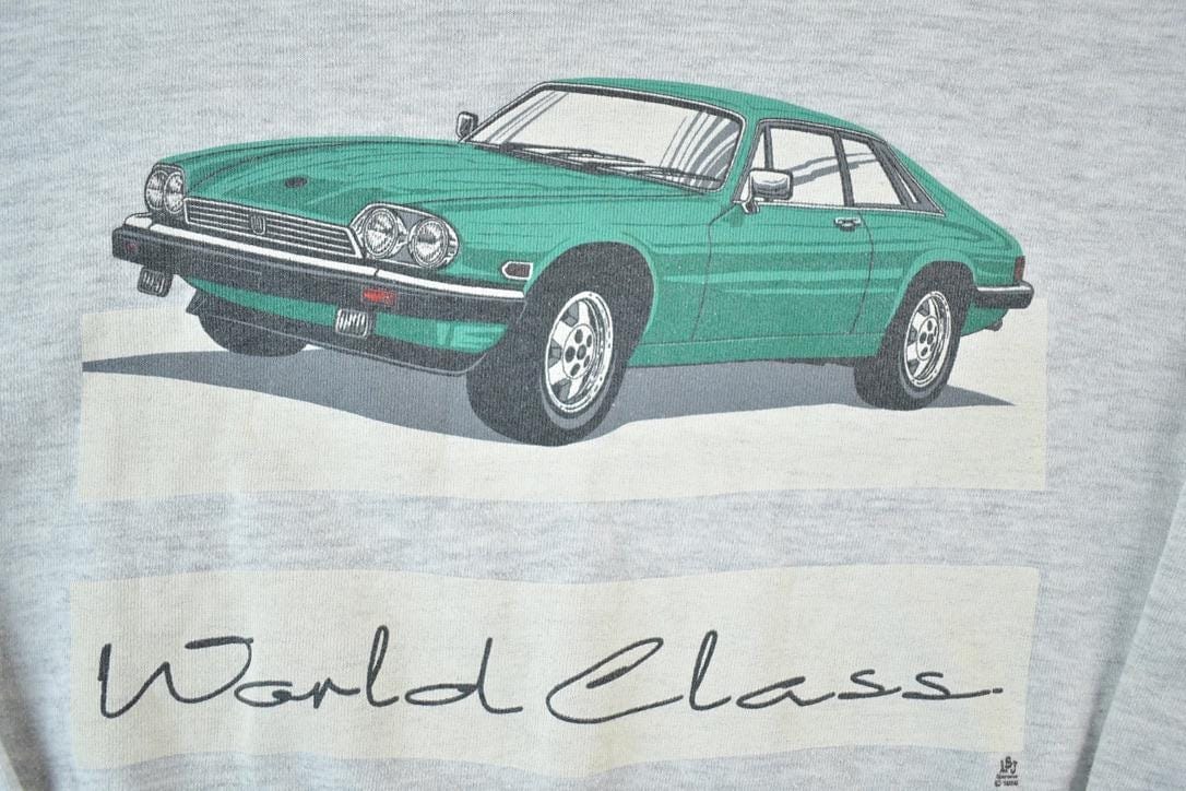 Vintage 1986 Jaguar World Class Souvenir Racing Crewneck Sweatshirt Made In USA Men's Large from propervintagecanada