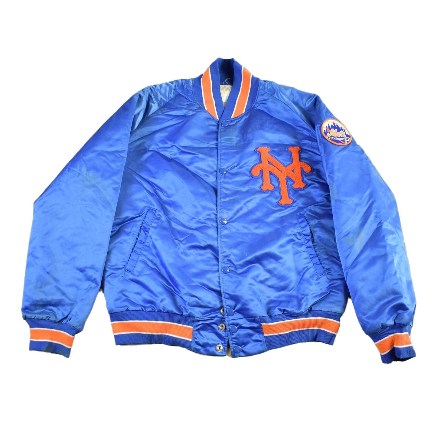 Vintage 1986 New York Mets MLB Satin Bomber Jacket Men's Medium from propervintagecanada