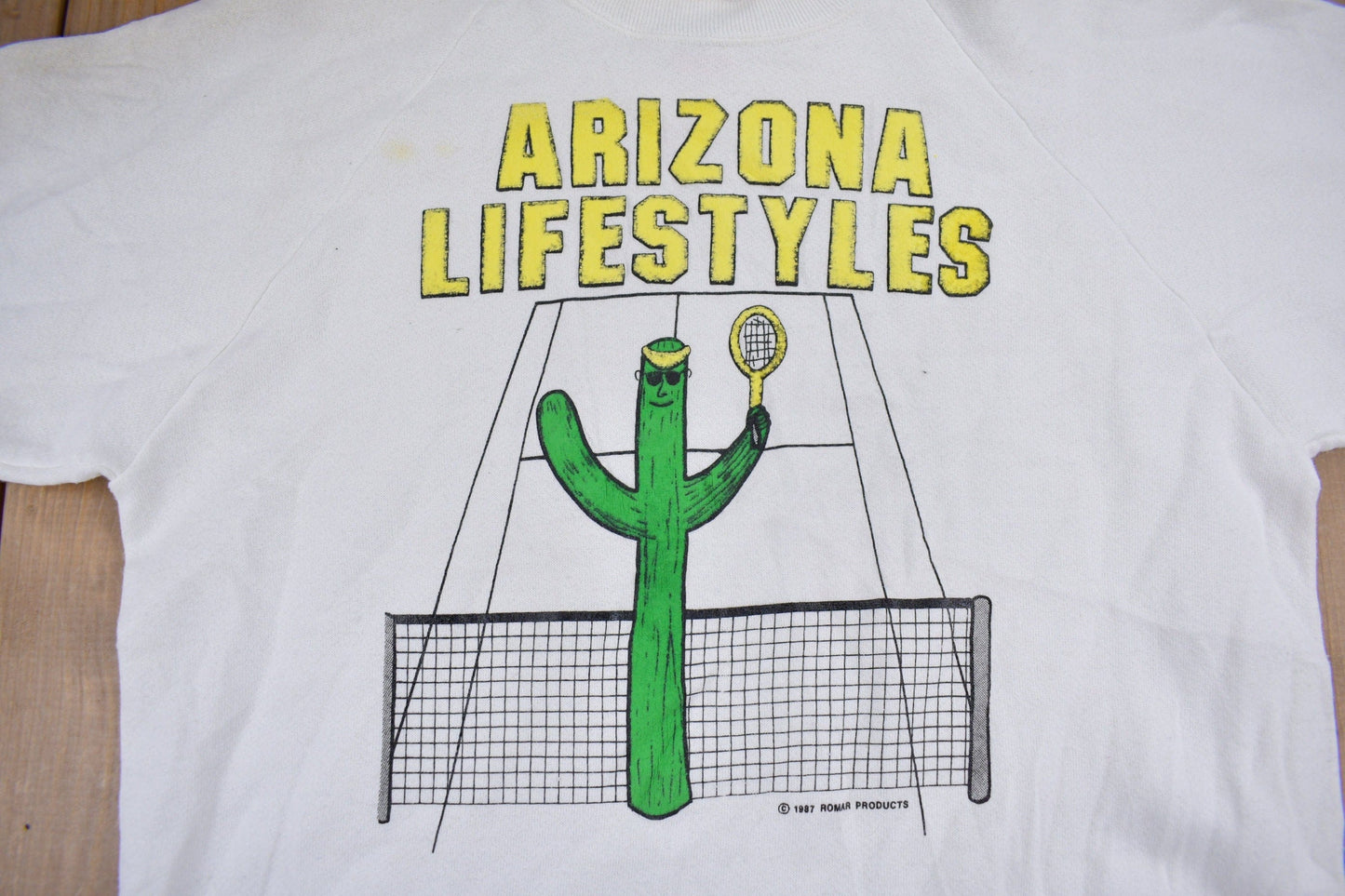 Vintage 1987 Arizona Lifestyles Raglan Crewneck Sweatshirt Men's Medium from propervintagecanada