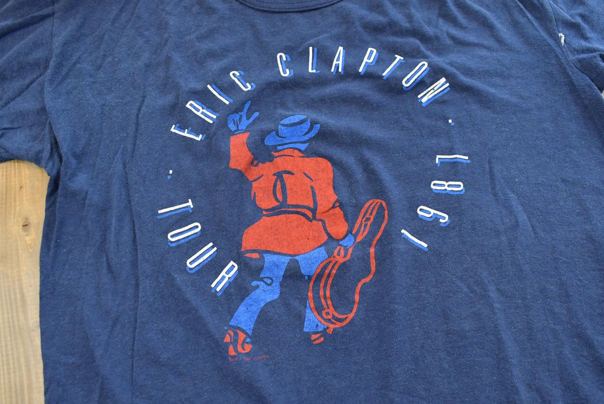 Vintage 1987 Eric Clapton Tour T-Shirt Mens Large from propervintagecanada