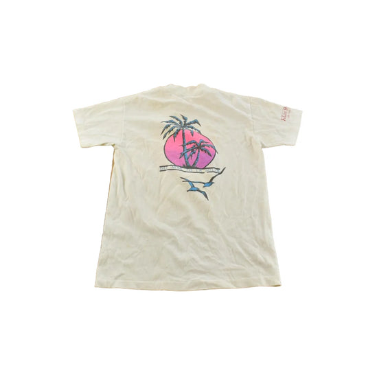 Vintage 1987 La Jolla Half Marathon Running Graphic Souvenir T-Shirt Men's XS from propervintagecanada