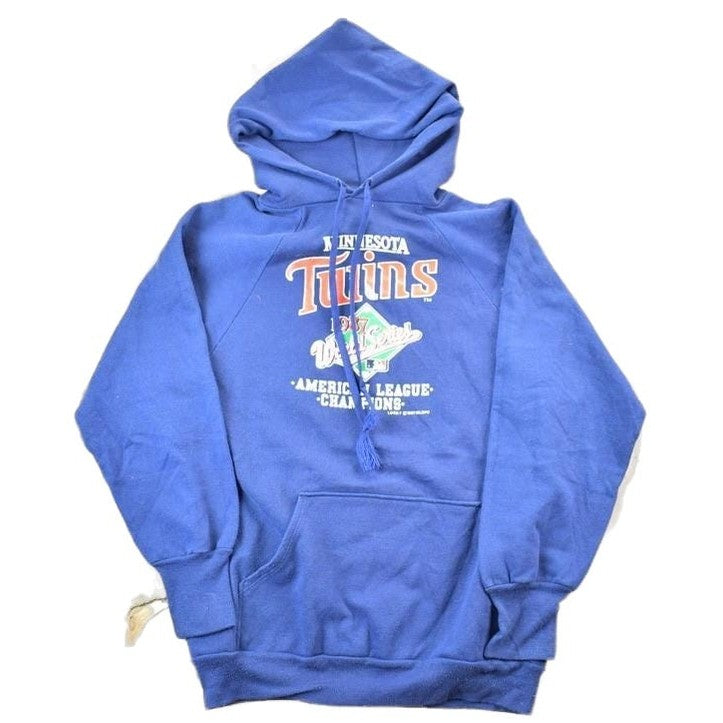 Vintage 1987 Logo 7 Minnesota Twins World Series ALC MLB Hoodie Sweatshirt from propervintagecanada