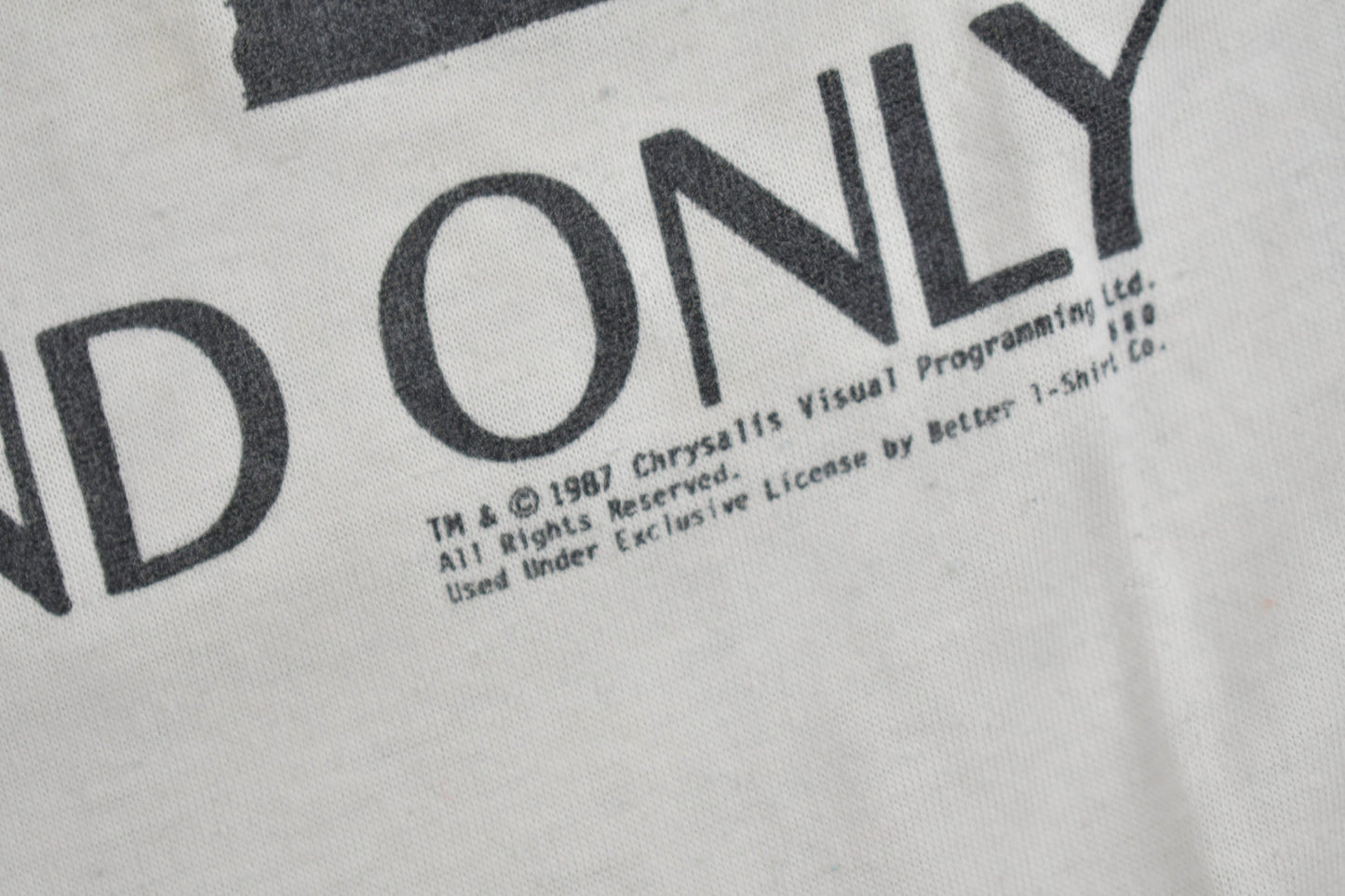 Vintage 1987 Max Headroom The One And Only Graphic T Shirt Men's Small from propervintagecanada