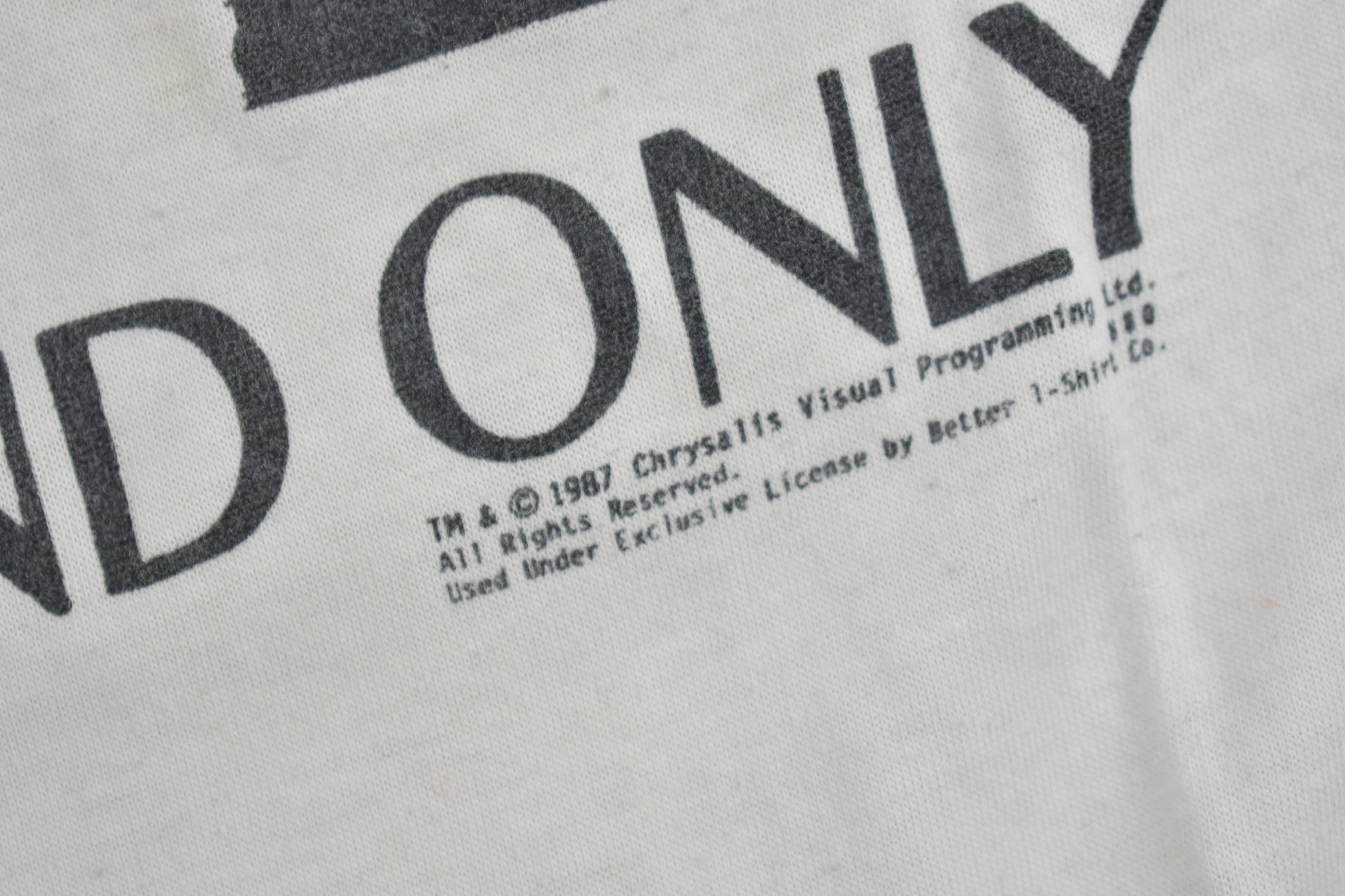 Vintage 1987 Max Headroom The One And Only Graphic T Shirt Men's Small from propervintagecanada
