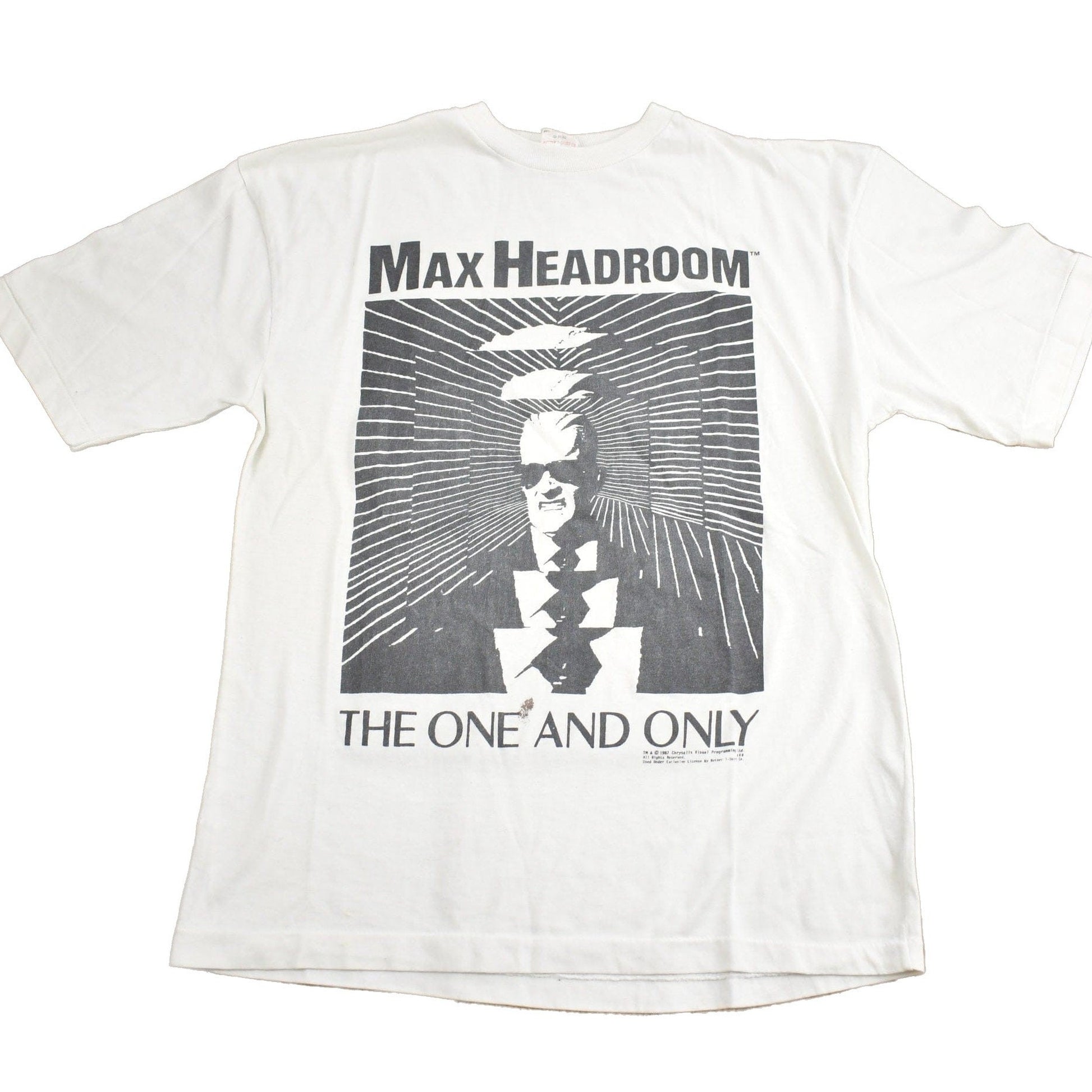 Vintage 1987 Max Headroom The One And Only Graphic T Shirt Men's Small from propervintagecanada