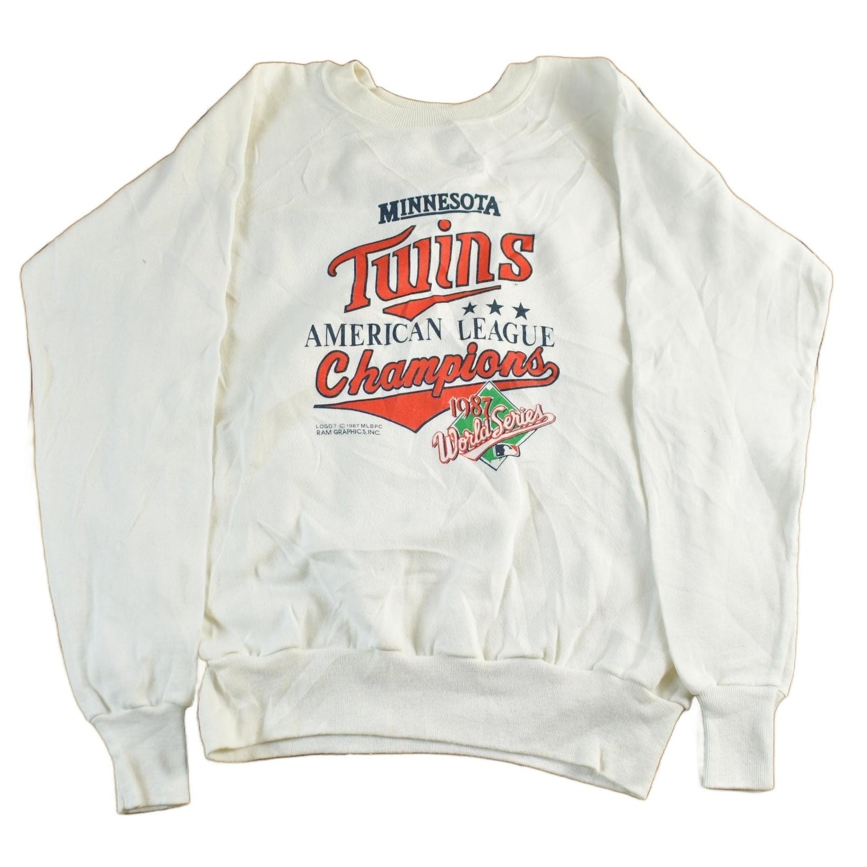 Vintage 1987 Minnesota Twins MLB Crewneck Sweatshirt Men's Medium from propervintagecanada