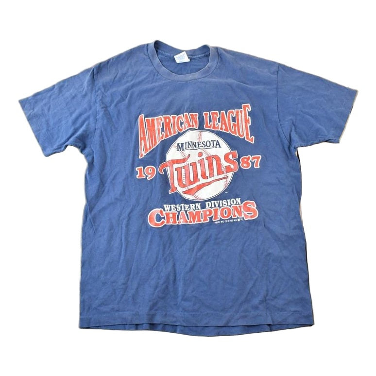 Vintage 1987 Minnesota Twins MLB Graphic T-Shirt Men's XL from propervintagecanada