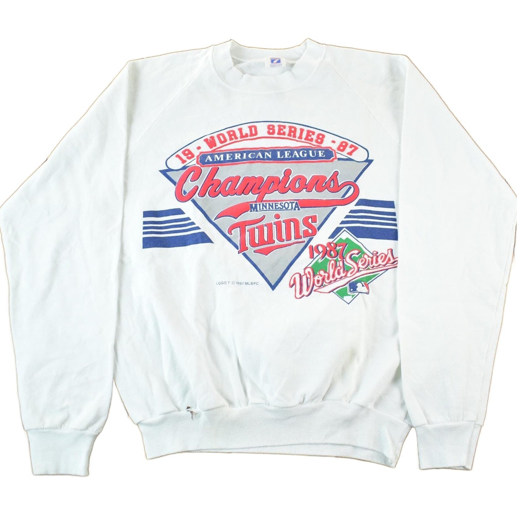 Vintage 1987 Minnesota Twins World Champions MLB Crewneck Sweatshirt Men's Small from propervintagecanada