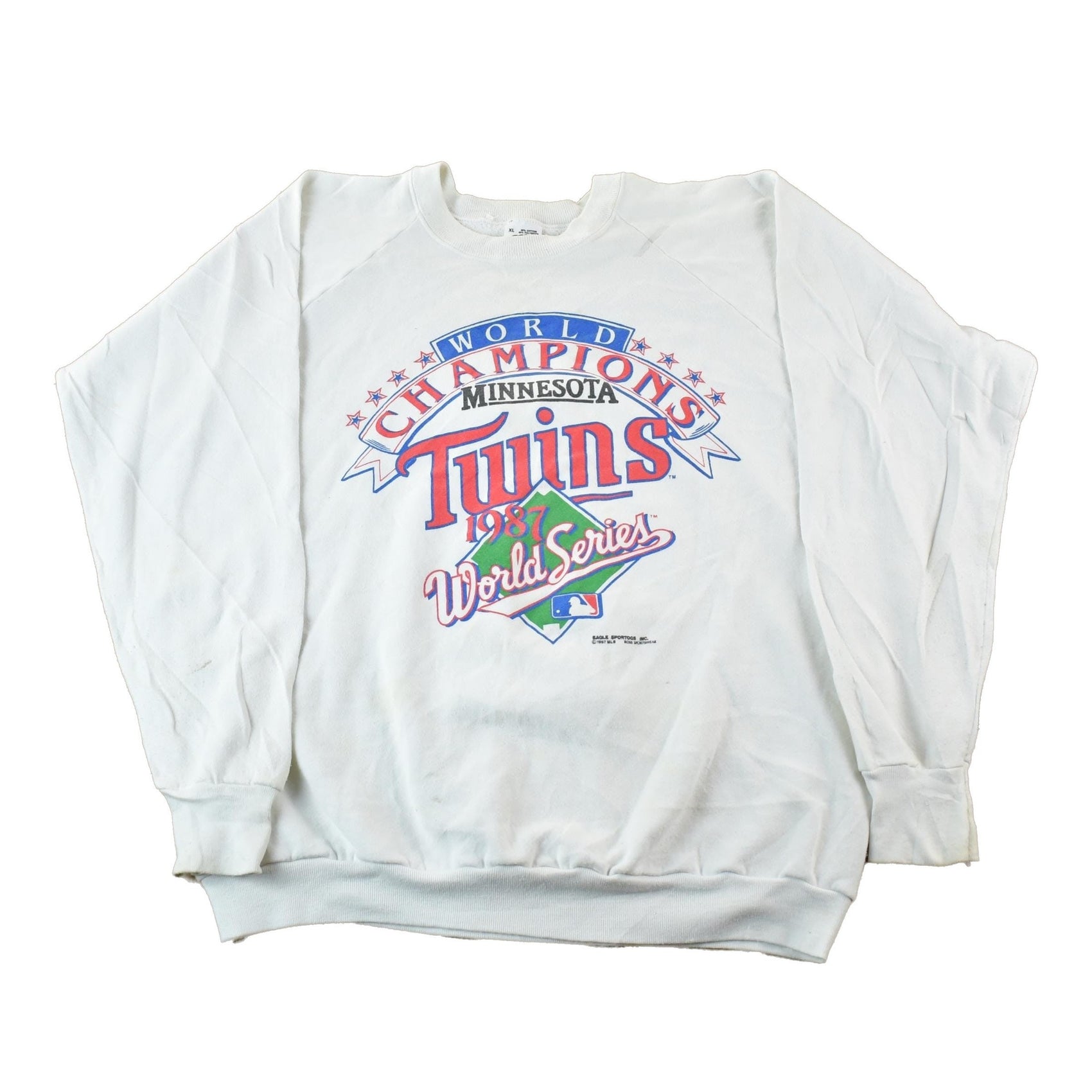 Vintage 1987 Minnesota Twins World Champions MLB Crewneck Sweatshirt Men's XL from propervintagecanada
