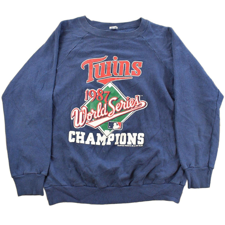 Vintage 1987 Minnesota Twins World Series Champion MLB Crewneck Sweatshirt Men's M from propervintagecanada