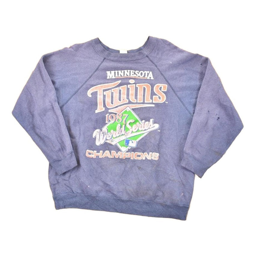 Vintage 1987 Minnesota Twins World Series Champions MLB Crewneck Sweatshirt Men's L from propervintagecanada