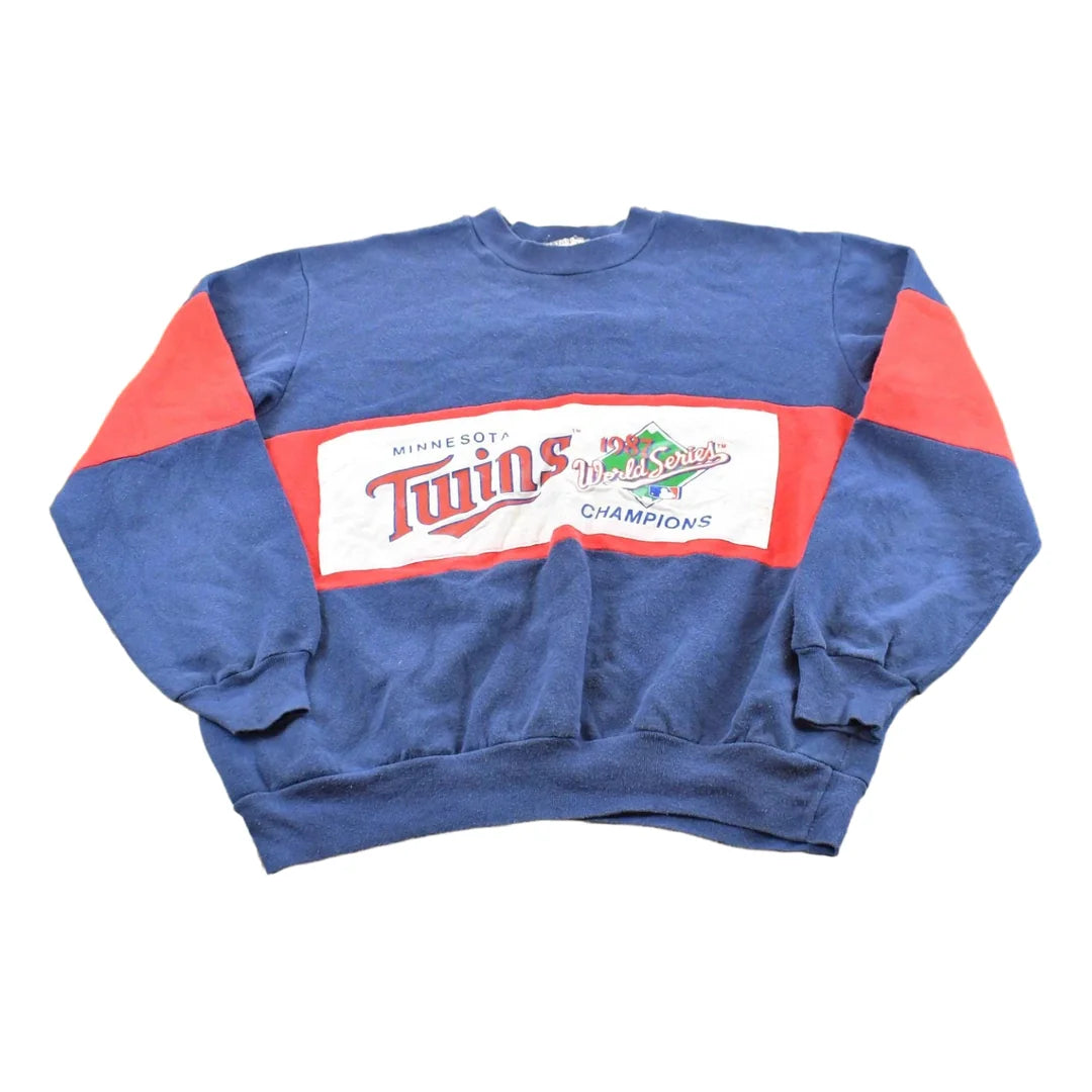 Vintage 1987 Minnesota Twins World Series Champions Sweatshirt Men's M from propervintagecanada