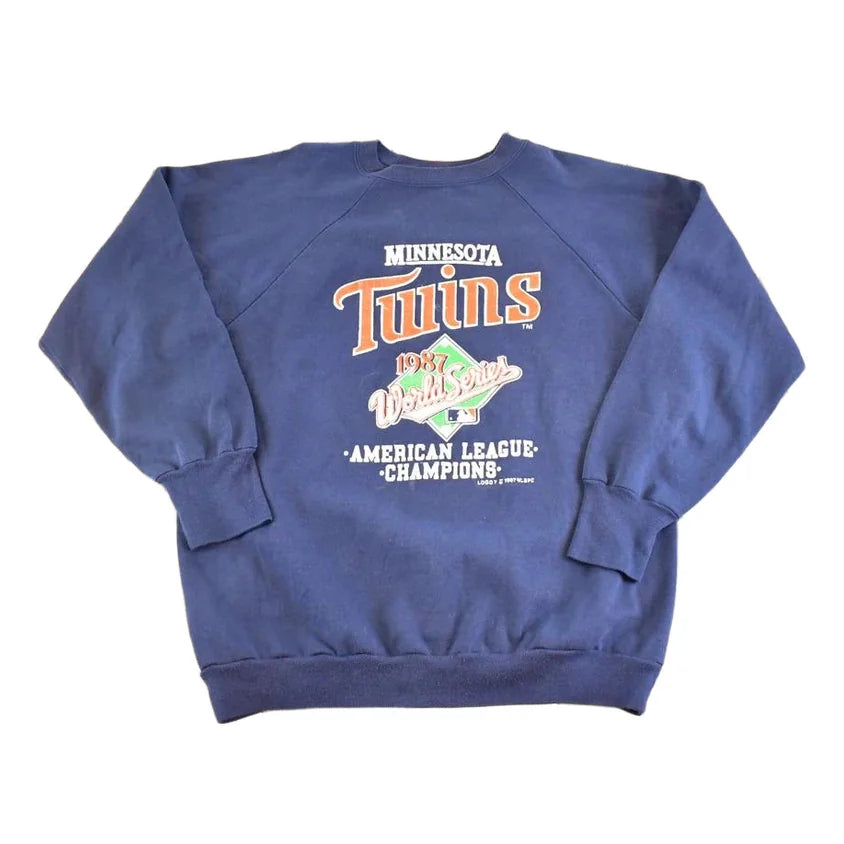 Vintage 1987 Minnesota Twins World Series Champs Crewneck Sweatshirt Men's M from propervintagecanada