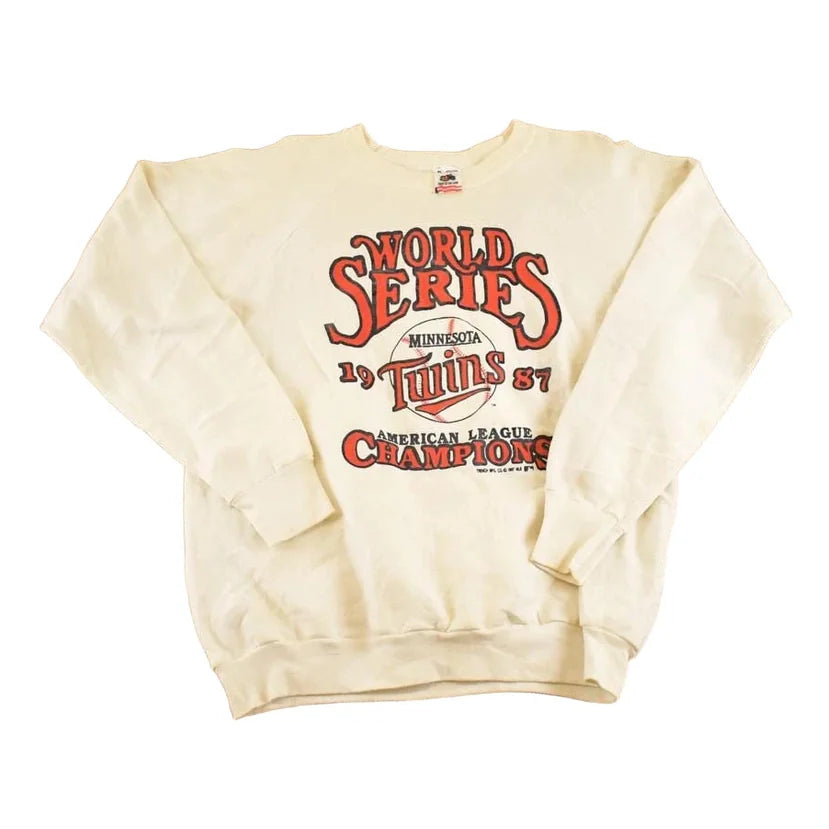 Vintage 1987 Minnesota Twins World Series Crewneck Sweatshirt Men's M from propervintagecanada