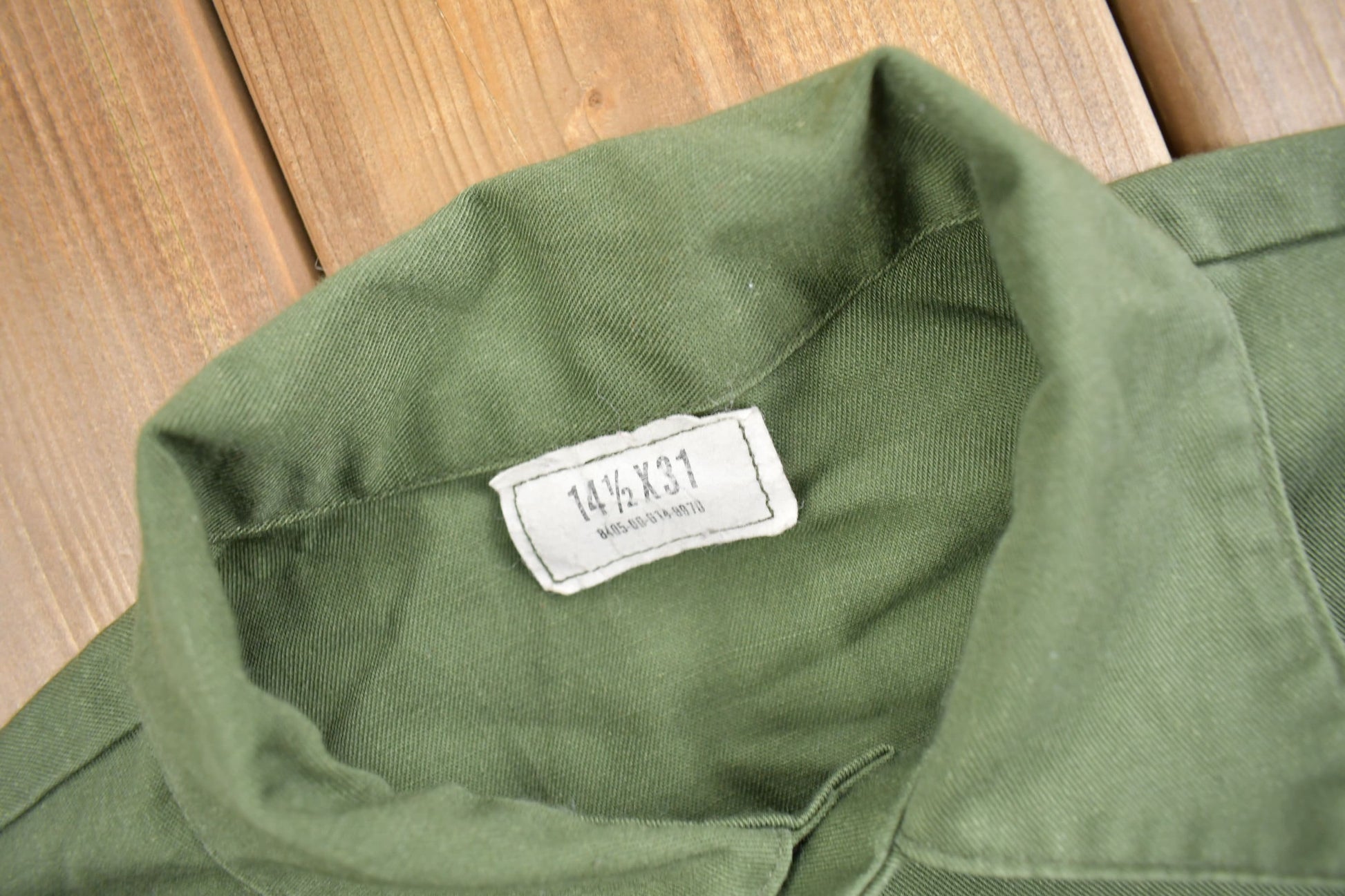 Vintage 1987 OG-507 Air Force Military Sateen Shirt Men's Medium from propervintagecanada