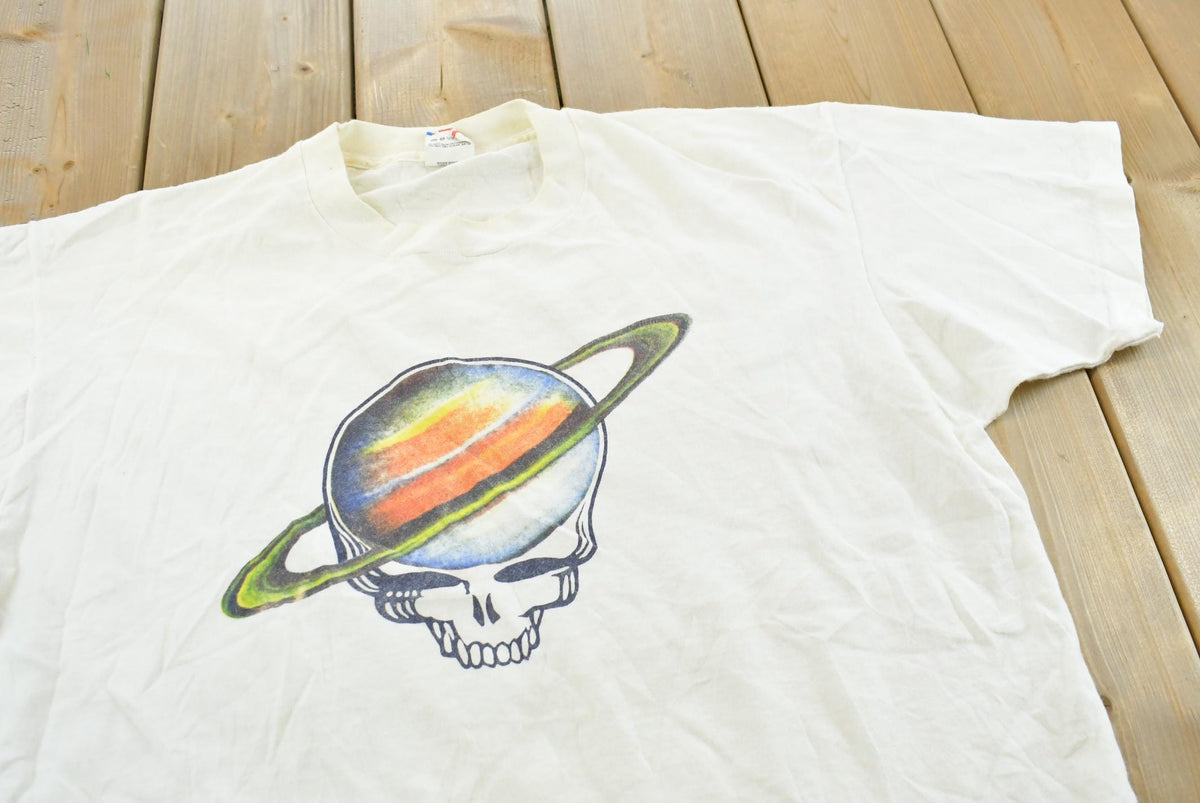 Vintage 1987 The Grateful Dead Steal Your Face Saturn Jerry Garcia Rock Band Concert T-Shirt Mens XL from propervintagecanada