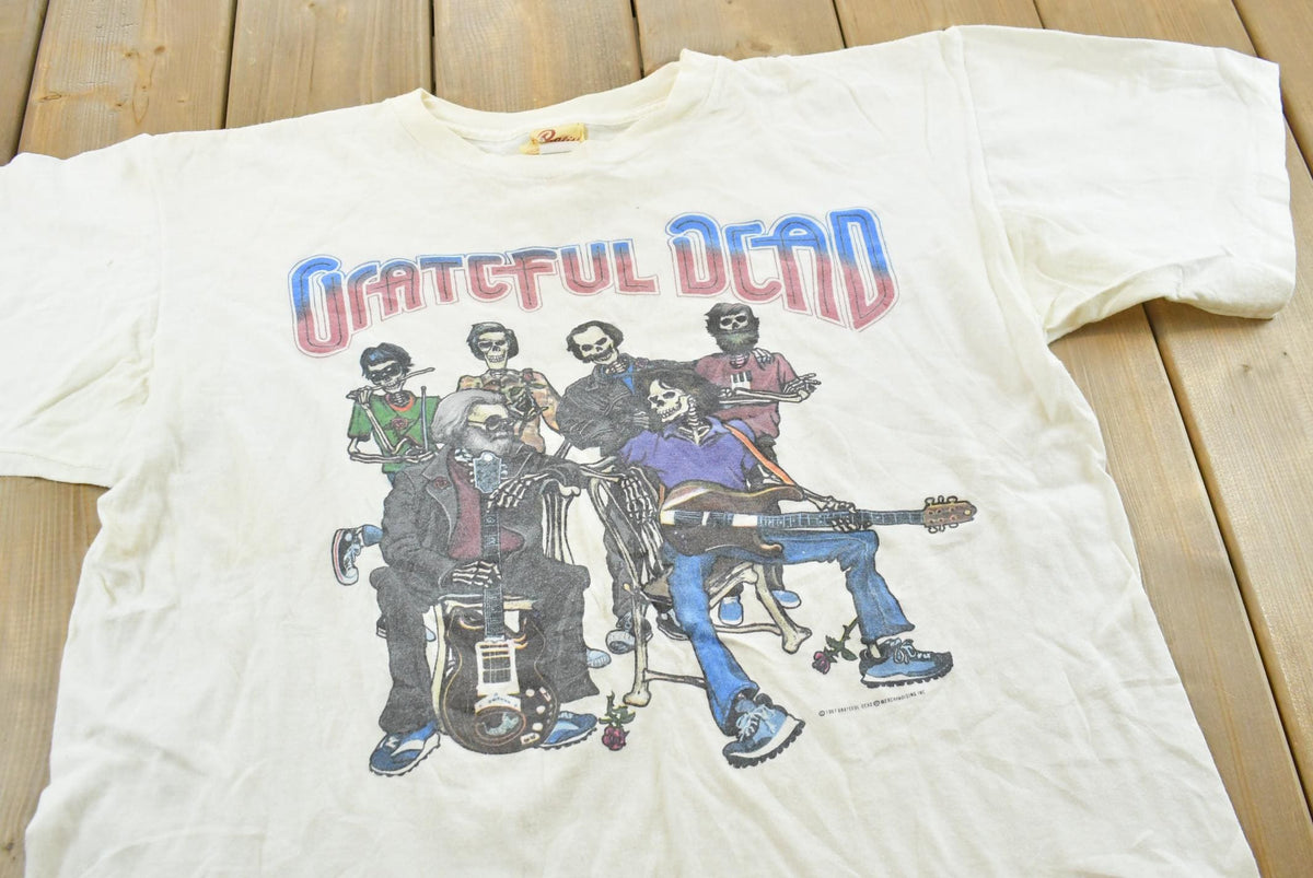 Vintage 1987 The Grateful Dead Touch of Grey Fall Tour Rock Band Concert T-Shirt Men's L from propervintagecanada