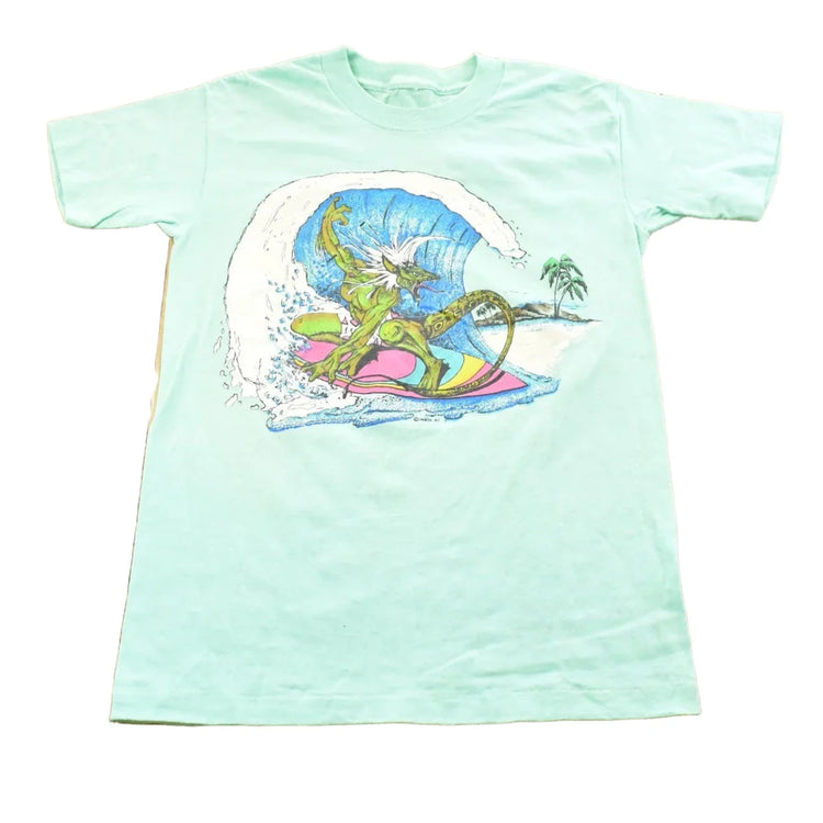 Vintage 1987 Tropical Surfing Monster Souvenir T-Shirt Men's XS from propervintagecanada