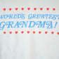 Vintage 1987 Worlds Best Grandma Cute Souvenir Crewneck Sweatshirt Made In USA Men's Large from propervintagecanada