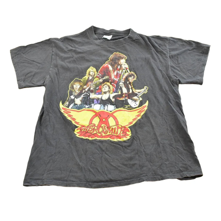 Vintage 1988 Aerosmith Walk This Way Tour Band T-Shirt Mens M from propervintagecanada