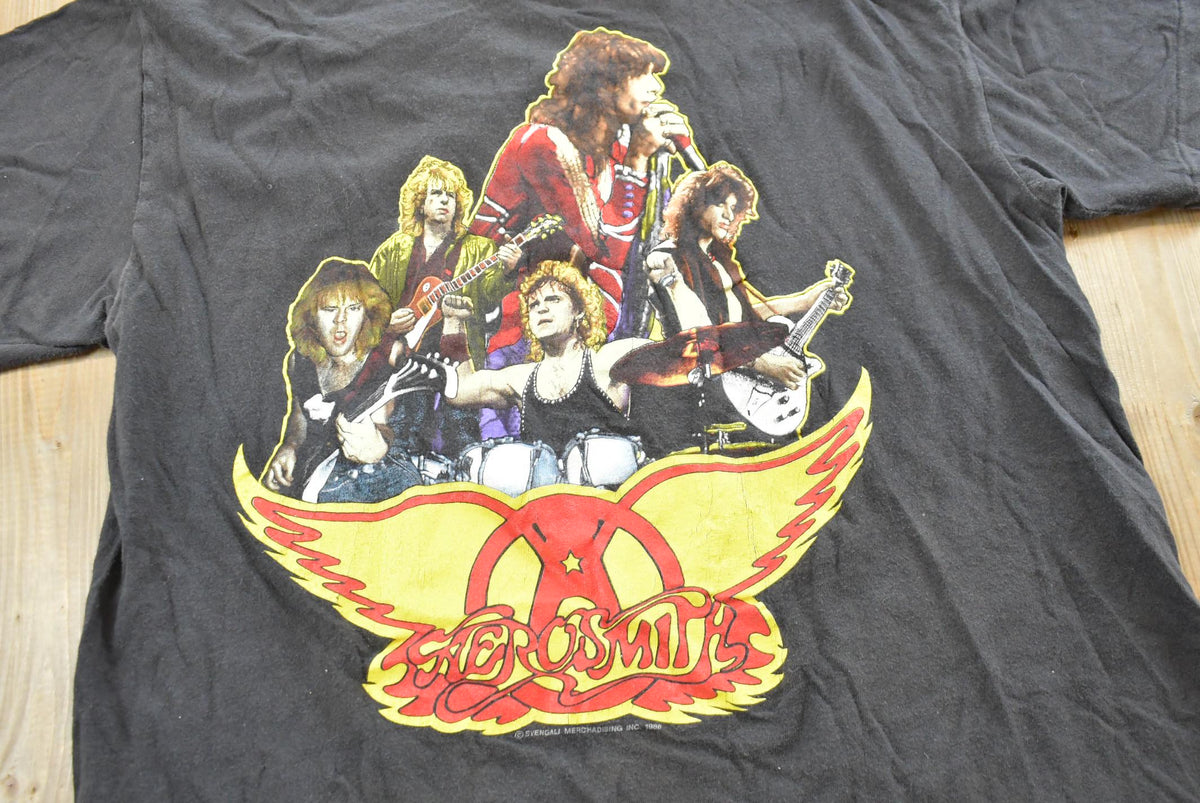 Vintage 1988 Aerosmith Walk This Way Tour Band T-Shirt Mens M from propervintagecanada