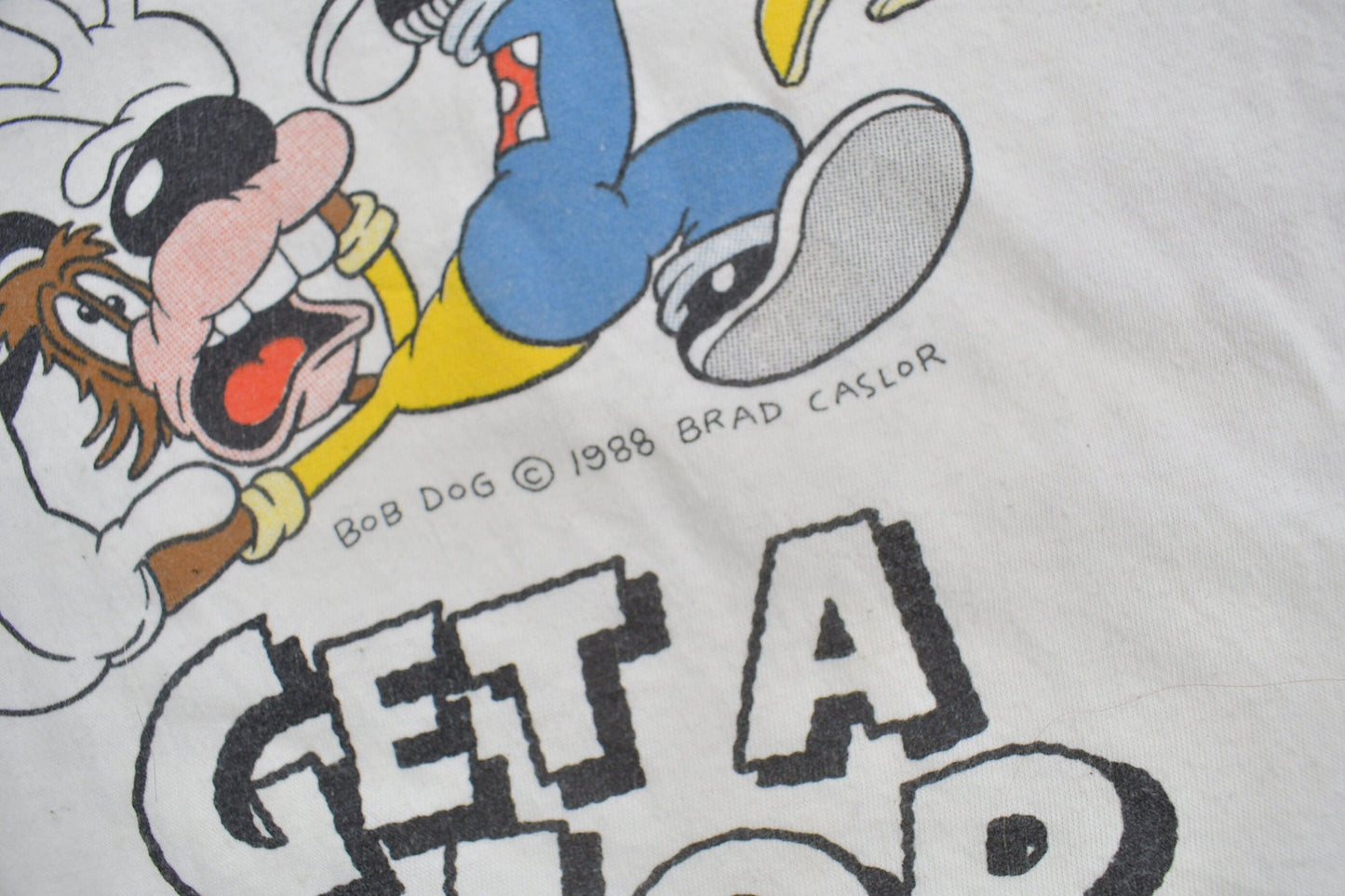 Vintage 1988 Get a Job bob Dog Graphic T Shirt from propervintagecanada