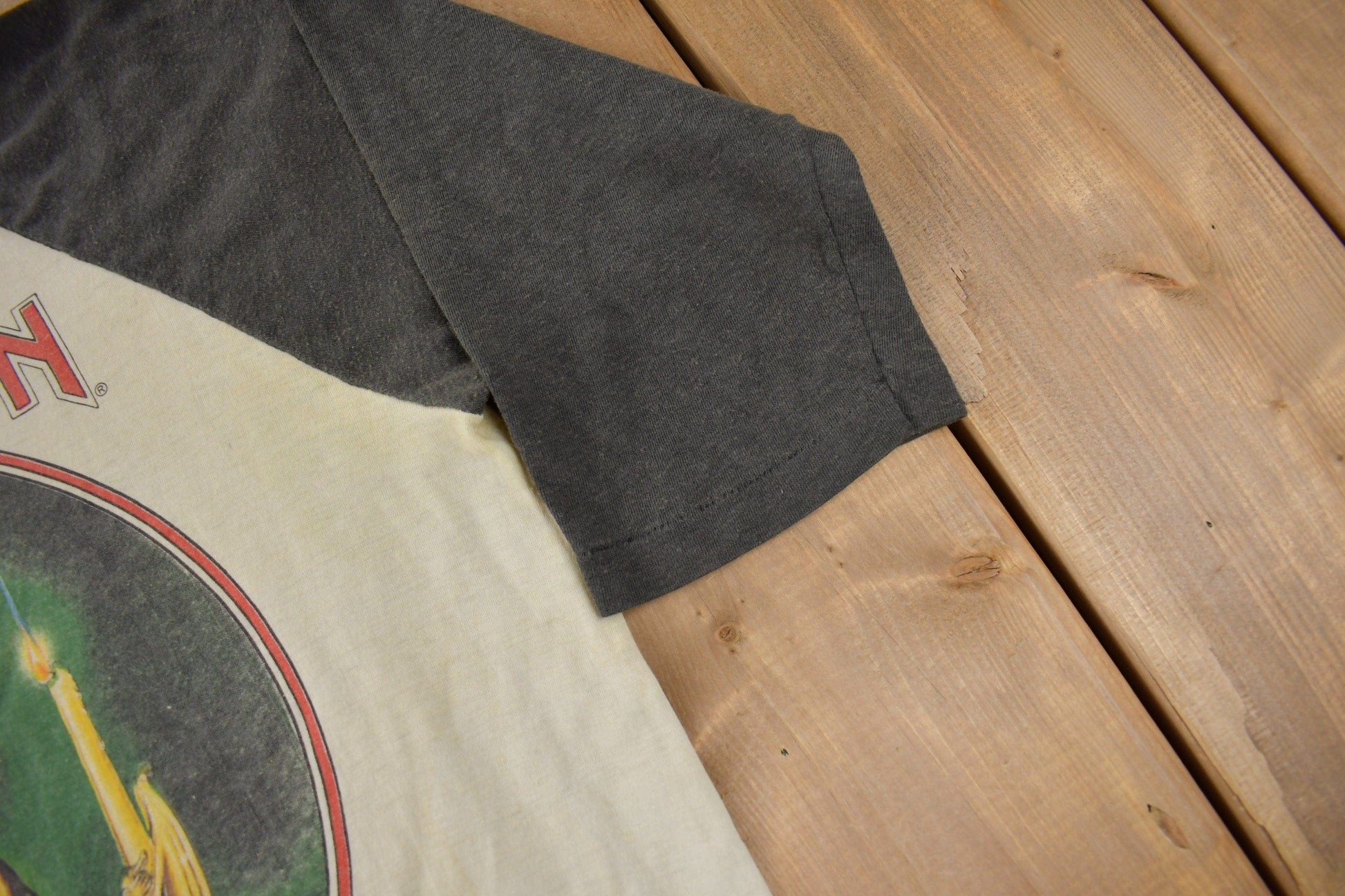 Vintage 1988 Iron Maiden Seventh Son Of A Seventh Son Raglan Band Tee Made In USA from propervintagecanada