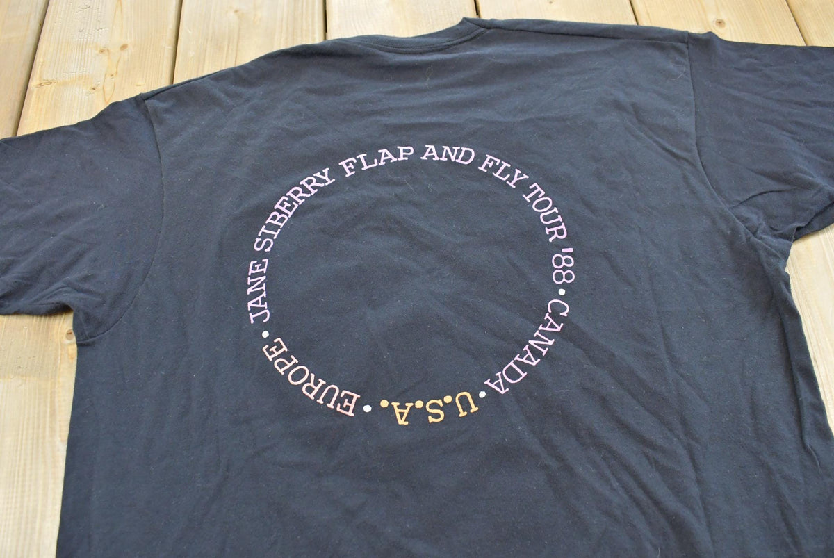 Vintage 1988 Jane Siberry Flap and Fly Tour Band T-shirt Men's M from propervintagecanada
