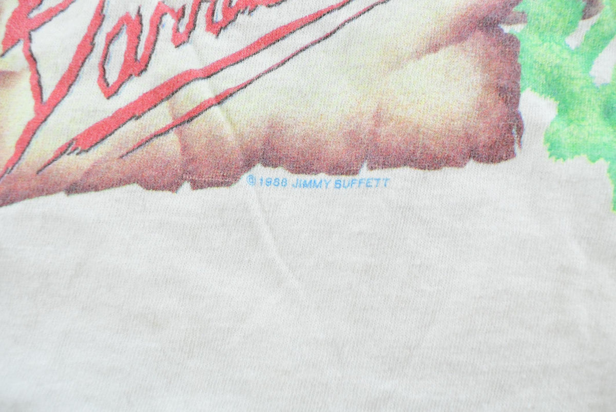 Vintage 1988 Jimmy Buffett Barracuda Band Rock Concert Music T-Shirt Men's S from propervintagecanada