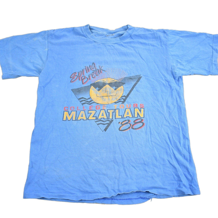 Vintage 1988 Mazatlan College Tours Souvenir T Shirt Men's Medium from propervintagecanada