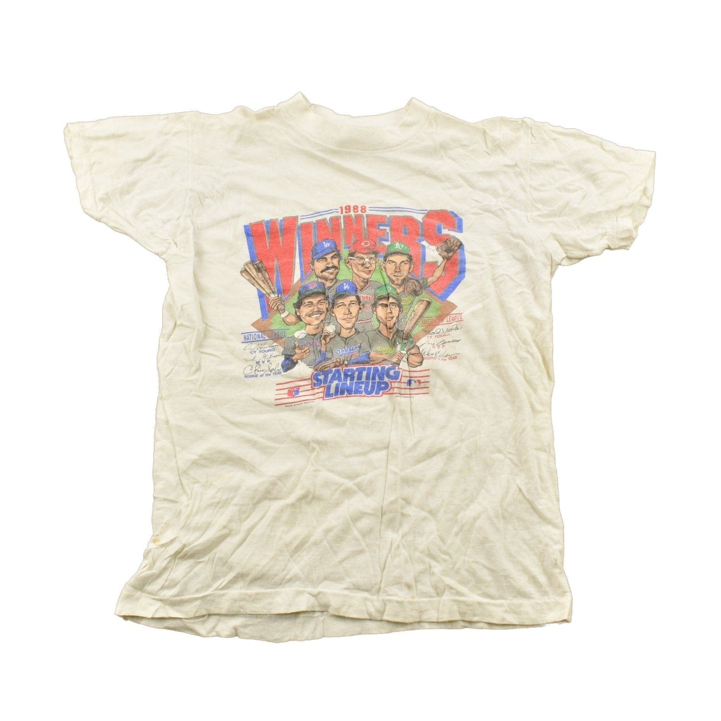 Vintage 1988 MLB Winners Starting Lineup Graphic T-Shirt Youth M Men's Medium from propervintagecanada