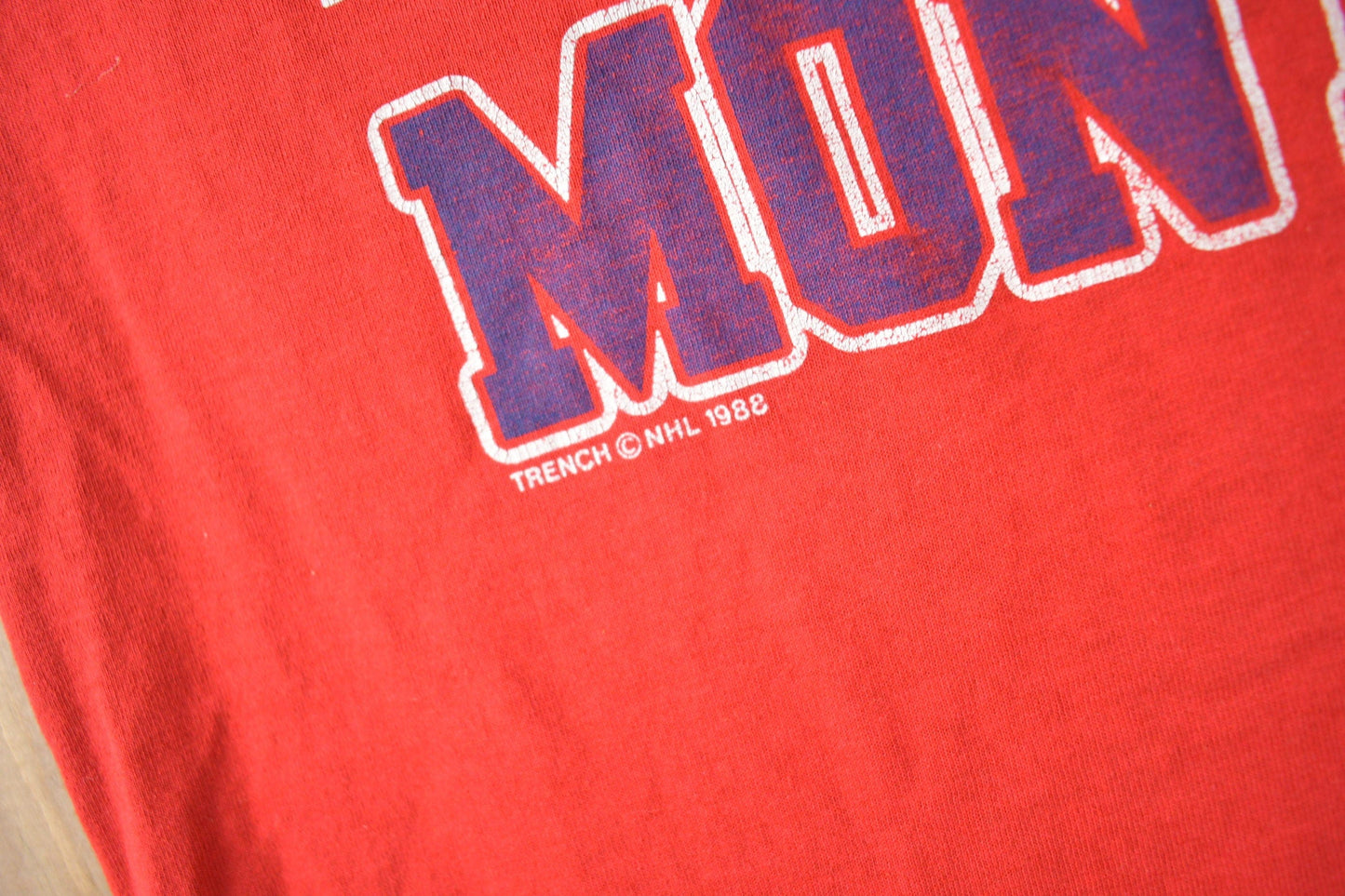 Vintage 1988 Montreal Canadiens NHL Hockey Graphic T-Shirt Made In Canada from propervintagecanada