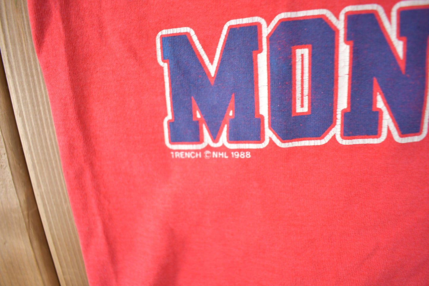 Vintage 1988 Montreal Canadiens NHL Hockey Graphic T-Shirt Men's S from propervintagecanada