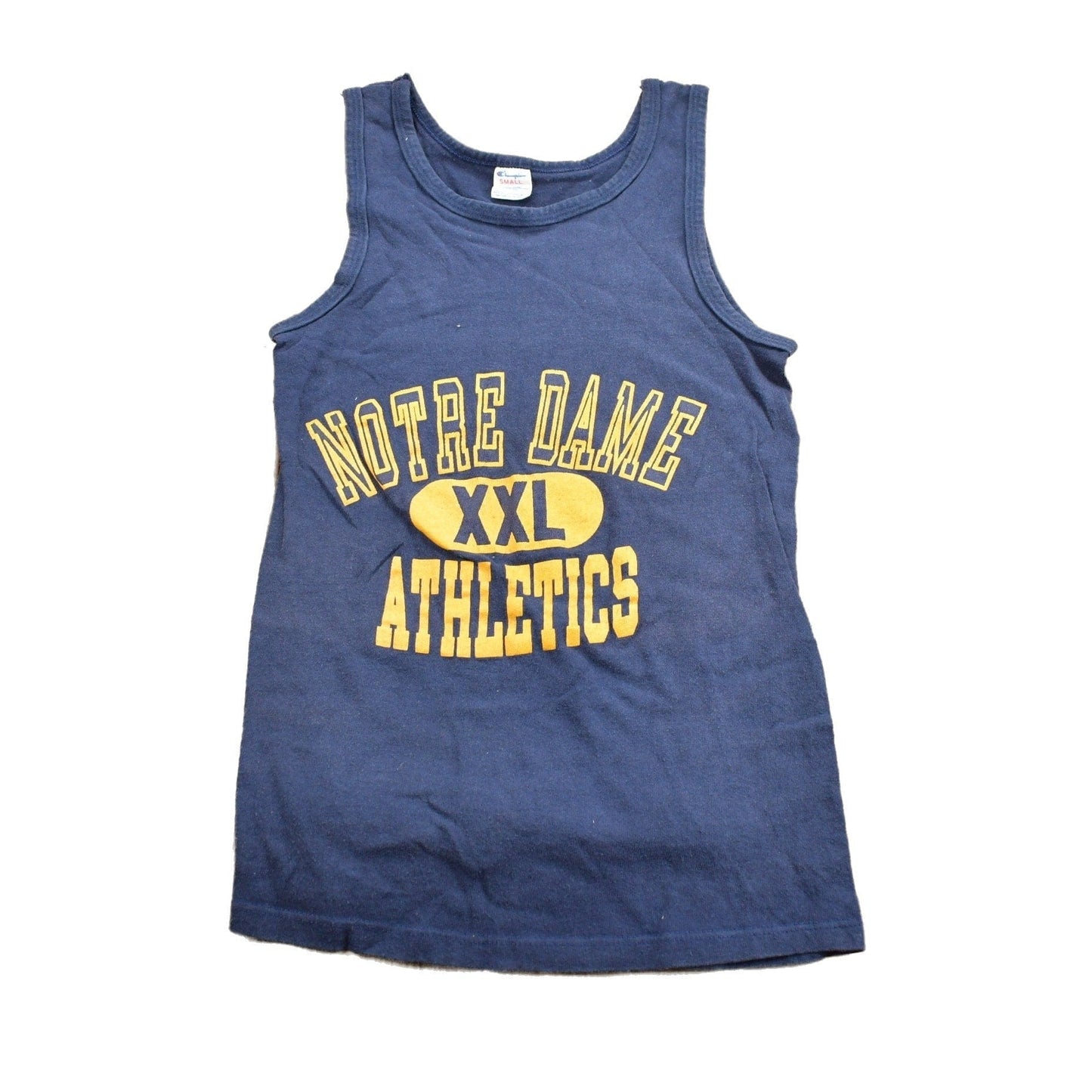 Vintage 1988 Notre Dame Athletics Collegiate Champion Tank Top Shirt Men's XS from propervintagecanada
